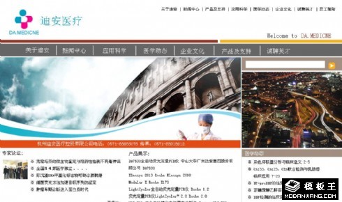 医疗控股公司网页模板